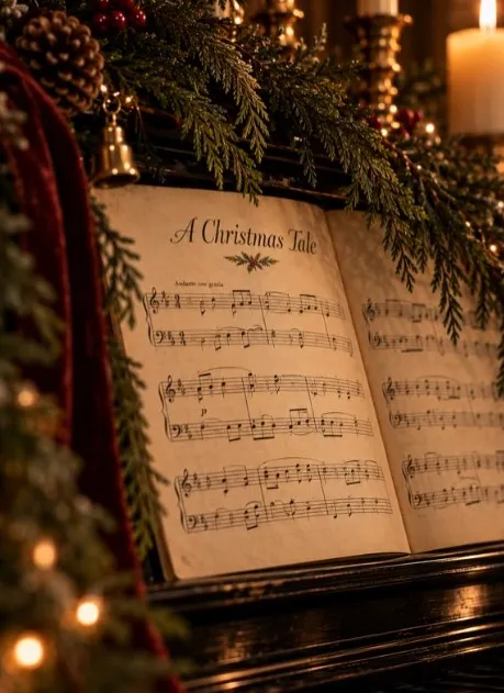 Partitura abierta de A Christmas Tale
